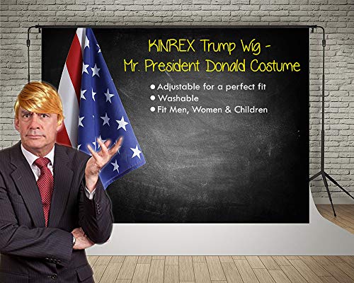 Funny Donald Trump Wig for Halloween â€“ Special President Trump Costume Hairs & Wigs for Men, Adult and Kids
