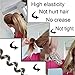 Spiral Hair Ties Traceless No Crease, Coil Hair Ties, Phone Cord Hair Ties, Hair Coils, KeyChain Bracelet Hair Ties, Colorful Ponytail Holder, Rubber Bands for Women Girls With 2 Black Hair Elastics