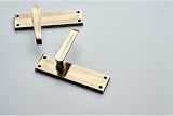 Designer Levers Victorian Straight Lever Door Handles Antique Brass 1 Pair view 4