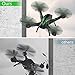 Mission Drone Wifi FPV Quadcopter with Camera Live Video 2.4GHz Headless Mode Altitude Hold One-Key Function VR Headset-Compatible Gravity Induction Damage Resistance (Black)