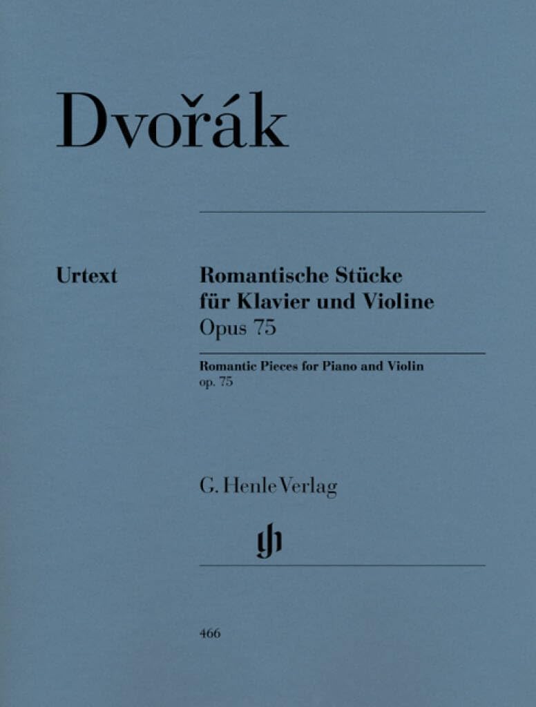 Romantic Pieces for Violin and Piano op. 75 - piano and violin - (HN 466): Instrumentation: Violin and Piano