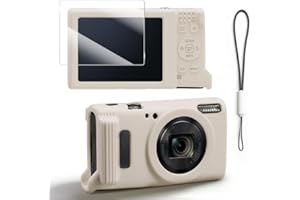 Tedubax Silicone Case for Canon PowerShot IXY 650/ELPH 360 with Screen Protector and Lanyard,Soft Anti-Scratch Camera Cover,S