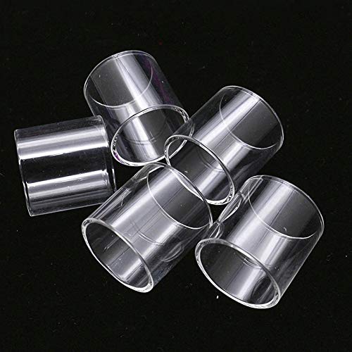 RUIYITECH 5PCS Replacement Glass Tubes for Fatality M25 RTA Normal/Fatboy (Normal 4-m-l)