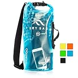 New Acrodo Waterproof Dry Bag Transparent 10 - 20 Liter Floating for Boating, Camping, and Kayaking With Shoulder Strap - Keeps Personal Belongings Protected