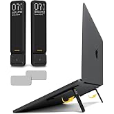 Aulumu G07 Pop Up Leg Stands Laptop, Super Portable Cooling Laptop Stand, Ergonomic Laptop Riser Lift for Desk for MacBook, All Laptops, Tablets, 8-20'', Black
