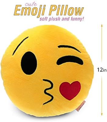 Britenway Best Emoji Pillows In Various Styles Extra Soft Yellow