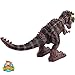 CifToys Ultimate Tyrannosaurus Rex Dinosaur Toys–Large & Realistic Jurassic T-Rex Action Figure with Real Sounds, Walking, Moving & Glowing Dino Figurine, Battery Powered (Brown)