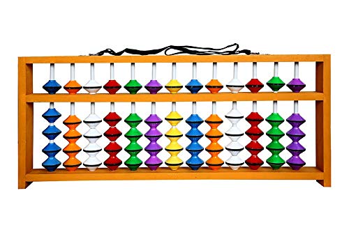 Aadithya Corp -13 Rod Multicolour Teacher Abacus kit with Bag