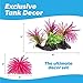 Aquarium Decorations 23 Pack Lifelike Plastic Decor Fish Tank Plants, Small to Large Artificial Fish Accessories Includes Rocks and Colorful Plants