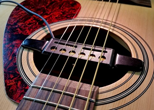 Teisco Del Rey(TM)-style "Gold Foil" Clip-in Magnetic Pickup with Amp Cord