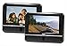 RCA Twin 7-Inch Mobile DVD Player with 2 Remotes, Watch 2 Different DVDs at the Same Time, Black (Certified Refurbished)