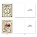 The Best Card Company - 10 Boxed Valentine Note Cards with Envelopes - Loving, Heartfelt Assorted Greeting Cards for Valentine's Day (4 x 5.12 Inch) - All Decked Out M2381VDG-B1x10