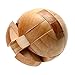 AHYUAN Handmade Wooden Puzzle Magic Ball Brain Teasers Toy Intelligence IQ Games 3D Sphere Puzzles for Adults