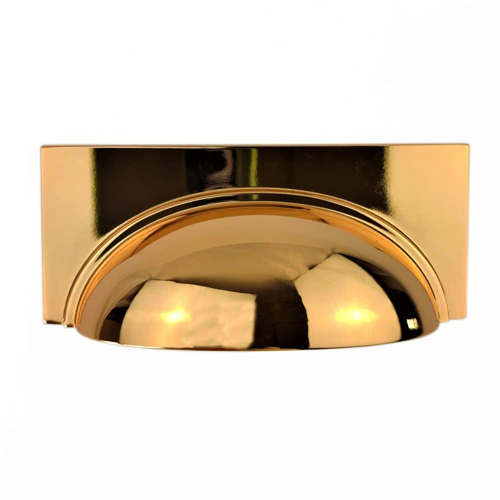 French Furniture Fittings Set of 4 Kitchen Cup Handles for Kitchen Cabinets, Drawers & Cupboard Doors cc Size 3" Inch 76mm