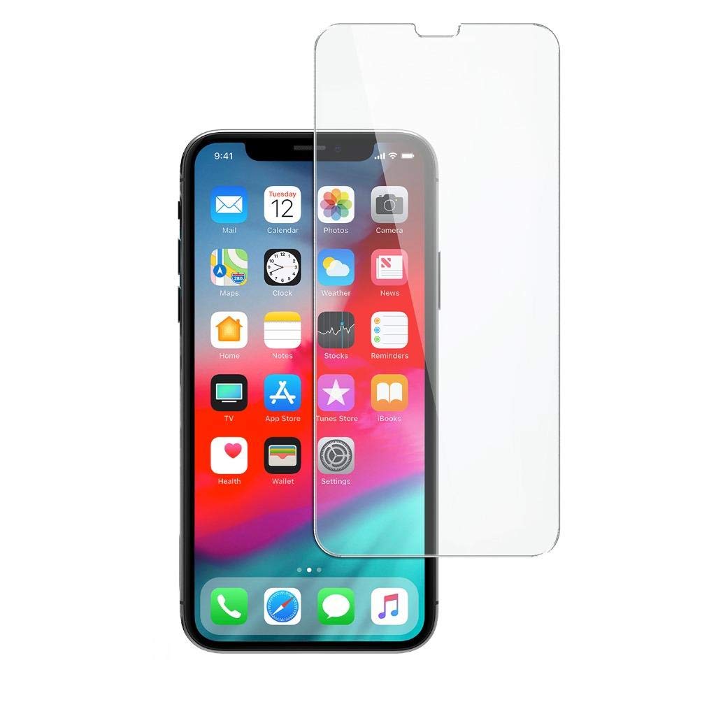 iPhone Xs Max Tempered Glass Screen Protector with Cleaning Pad, Shatter Proof, HD Clear Scratch Protection, 3D Touch, Bubble Free Easy Install Screen Film, Dust Removal Stick