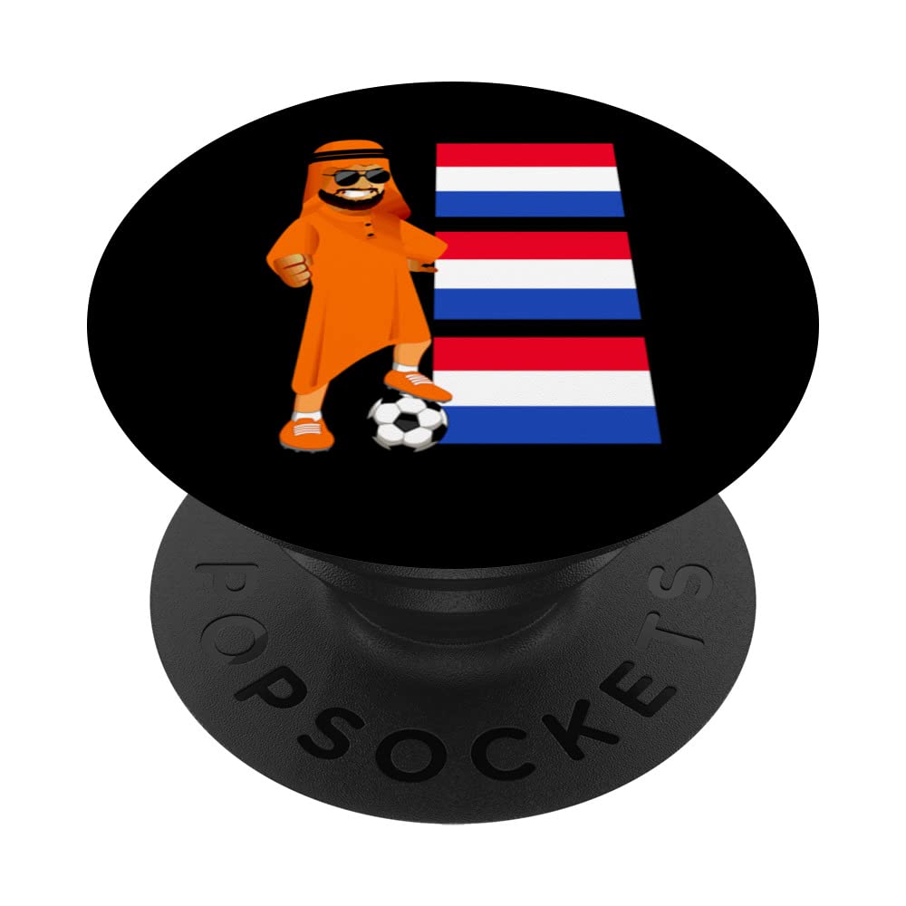Dutch Sheik Netherlands Flag Soccer PopSockets Swappable PopGrip