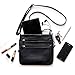 ASHLIE ROSE Women's Expandable Multi-Pocket, Adjustable Strap Crossbody Bag for Work, Leisure, Travel - Black
