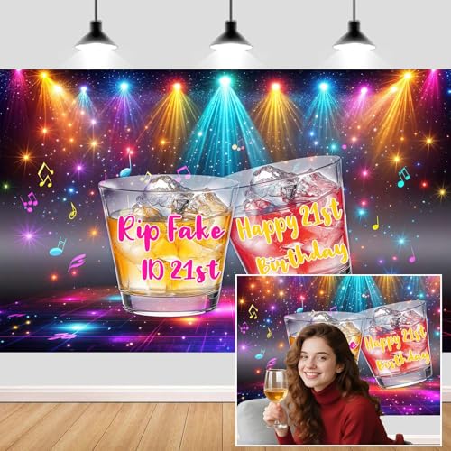 Happy 21st Birthday Backdrop