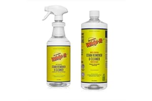THE AMAZING WHIP-IT Whip-It All Natural Enzyme Cleaner Stain Fighting Kit - Professional Strength Stain Remover Spray 32oz and Concentrate Multi-Purpose Stain Remover 32oz - Made in the USA