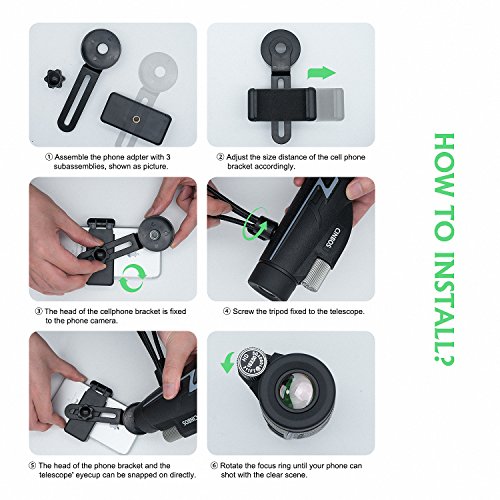 image for 16x50 Monocular Telescope, Cinbos High Powered Monocular Scope with Ph