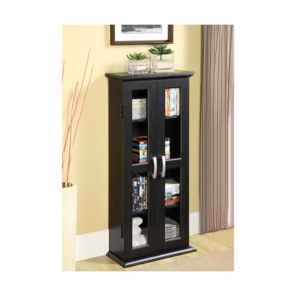 Walker Edison 41″ Wood Media Storage Accent Cabinet...