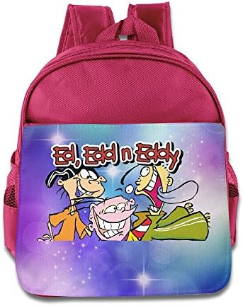 Toddler Kids Ed, Edd N Eddy School Backpack Cartoon Baby Boys Girls School Bags Pink