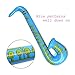DECORA 27.5“ Inflatable Saxophones Assorted Colors 6pcs for Kids Party Favors