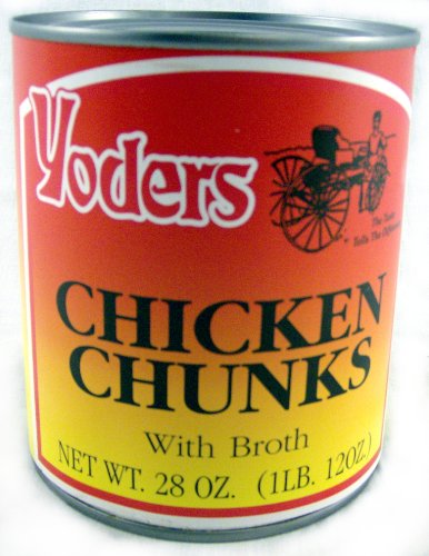 Yoders Fully Cooked Canned Chicken Chunks, 28 oz - Thumbnail 4