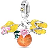 Pandach 925 Sterling Silver Charms for Bracelets and Necklaces Travel Round The World Beads Charms Relaxation Dangle Pendant,Jewelry Beads Gifts for Women