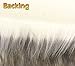 Faux Fur Long Pile Candy Shaggy Fabric White Backing 60