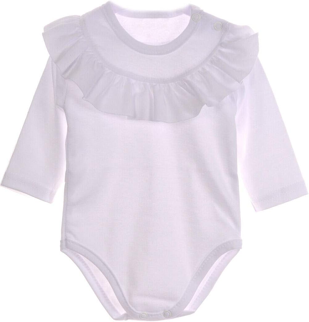 Babystrumpfhose SHABY – Weiß Mit Rüschen Am Po, Süß & Festlich, Größe 62/68