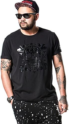 men's shirts black skull street dance tshirt appeal men top shirt sark big tall large