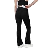 MCEDAR Girls Flare Leggings Buttery-Soft High Waisted Bootcut Yoga Pants with Pocket Bell Bottoms