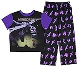Minecraft Boy's Enderdragon - The End Game 2 Piece Pajama Set (XS, 4/5)