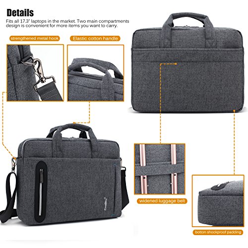 CoolBELL 17.3 inch Laptop Bag Messenger Bag Hand Bag