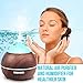 Essential Oil Diffuser XFelectronics 250ml Aromatherapy Oil Diffuser Wood Grain Ultrasonic Diffuser Cool Mist Humidifier with 7 Color Light, Auto-Off Safety, Aroma Diffuser For Home Baby Office Yoga