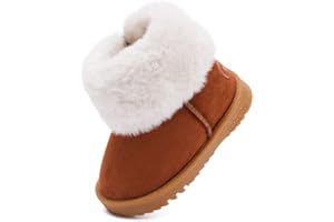 BMCiTYBM Girls Boys Snow Boots Warm Winter Fur Lined Baby Shoes (Infant/Toddler/Little Kid)