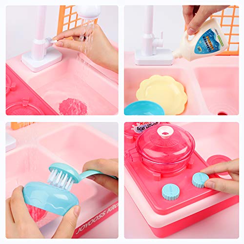 Joyooss Kids Kitchen Playsets, Play Sink with Running Water