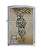 Zippo US Army Soldier with Flag Street Chrome Pocket Lighter