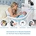 AOMAIS Clip on Portable Stroller Fan 5000mAh Battery Operated Mini USB Desk Clip Fan - 40 Hours(Max) 360° Rotation Rechargable Small Desk Fan, USB Cable Hand Fan for Outdoor Baby Bedroom Car Office
