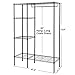 SONGMICS Extra-Large Shelving Garment Rack Heavy Duty Portable Clothes Wardrobe Free-standing Closet Storage Organizer ULGR12P