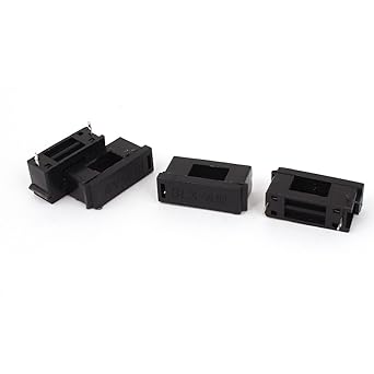 Amazon Uxcell 基板実装ヒューズホルダー ヒューズブロック プラスチックのカバー 基板実装タイプ ブラック 4個 Blx Ak 6a 5xmm ヒューズ 産業 研究開発用品 通販