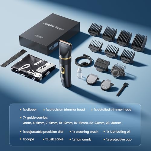 Hair Clippers Men 3 in 1,Cordless Clippers for Men Haircut,Beard Trimmer | Clippers&Trimmers in 1,Ceramic Blade,Quiet,2 Speeds Ajustable,3.5H Long Runtime,Waterproof,0~30mm Fade Length