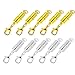 Dsmile Pack of 10pcs Gold Color and Silver Color Tone Magnetic Lobster Clasp for Jewelry Necklace Bracelet