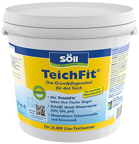 Söll 81738 TeichFit 2,5 kg - Grundpflegemittel, Teich Wasseraufbereiter, Stabilisator für Teichwasser im Gartenteich Fischteich Koiteich Schwimmteich