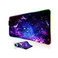 TEKXDD RGB Gaming Mouse Pad, XXL Extended 12 LED Modes Mouse Mat (800mm*300mm) Non-Slip Rubber Base, Desk Mat Mousepad for Co