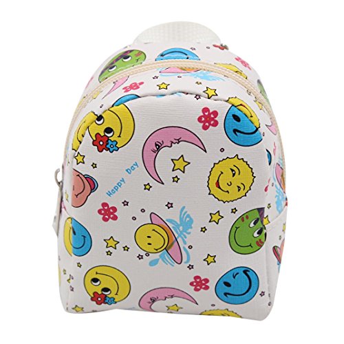 Rucan Doll Backpack Double Straps Schoolbag for 18 inch Our Generation American Girl Doll (D)
