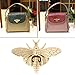 Hacloser Turn Lock for Purses Handbag Bee Shape Clasp Decoration Metal Hardware DIY Shoulder Bag Making Tool (Gold)