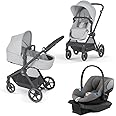 Cybex EOS 5-in-1 Travel System Stroller + Lightweight Aton G Infant Car Seat, Lava Grey