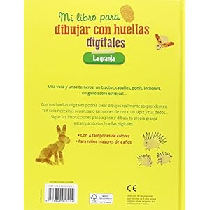 Granja. Dibuja Con Tus Huellas Digitales (Mi libro para dibujar con huellas digitales)